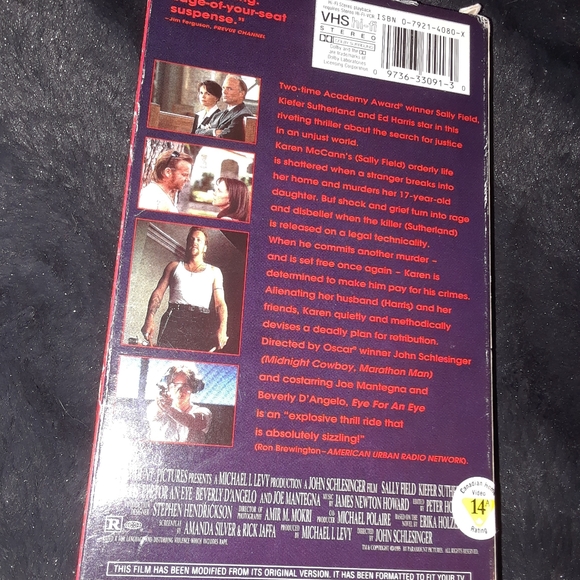 6/$15 Eye for an eye  thriller vhr movie - Picture 4 of 4